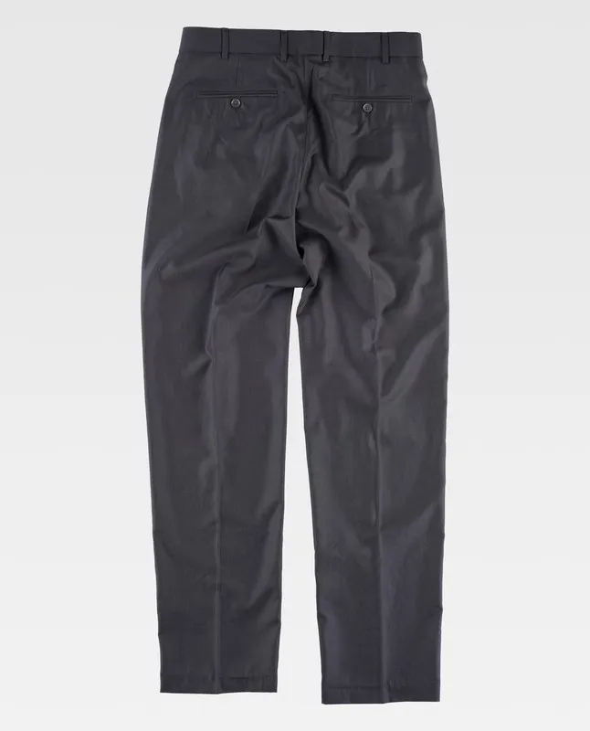 Pantaloni eleganti da uomo con freccette GRIGIO SCURO