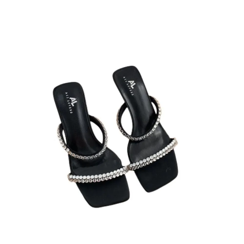 Pantofole francesi con tacco sottile e temperamento, scarpe da fata, 2024, nuova estate, abbigliamento esterno, scarpe col tacco