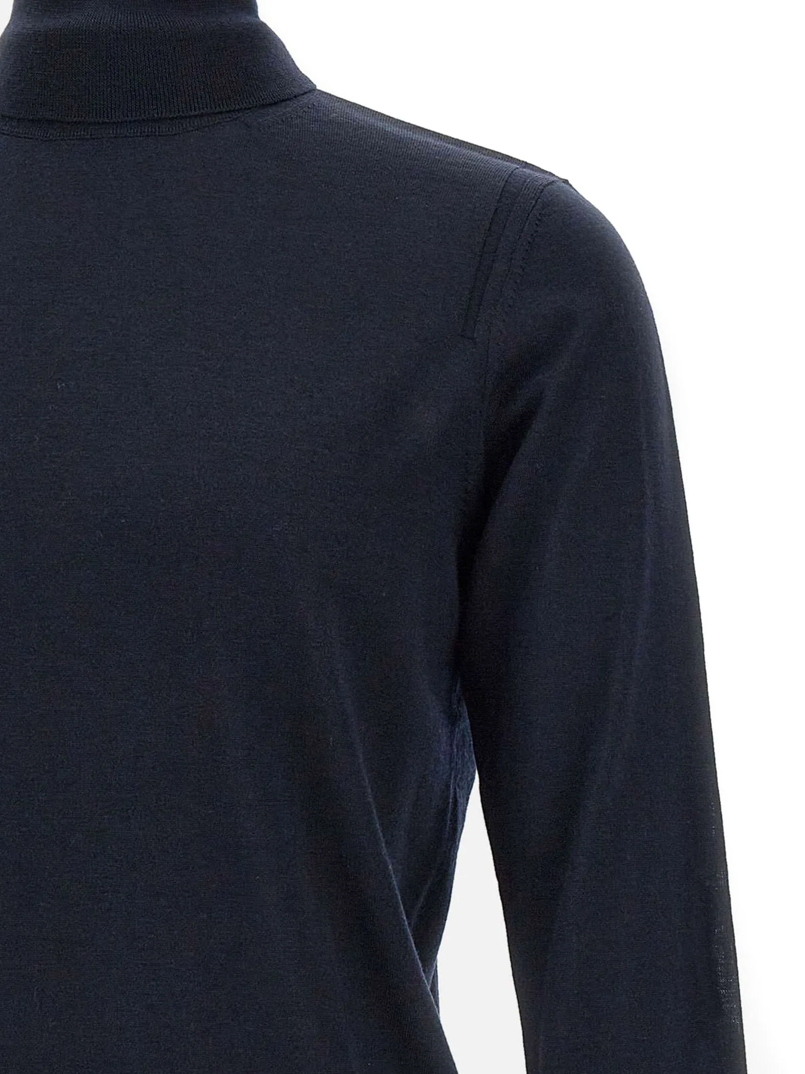 PAOLO PECORA Abbigliamento,Maglieria Dolcevita in lana blu 