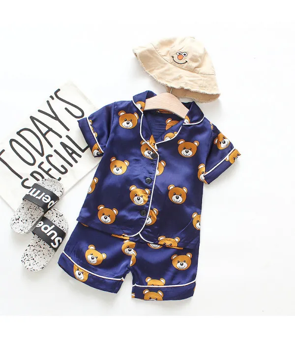 Pigiamino baby orsetti raso