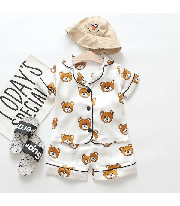 Pigiamino baby orsetti raso