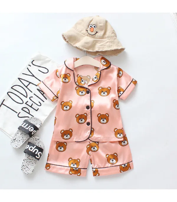 Pigiamino baby orsetti raso