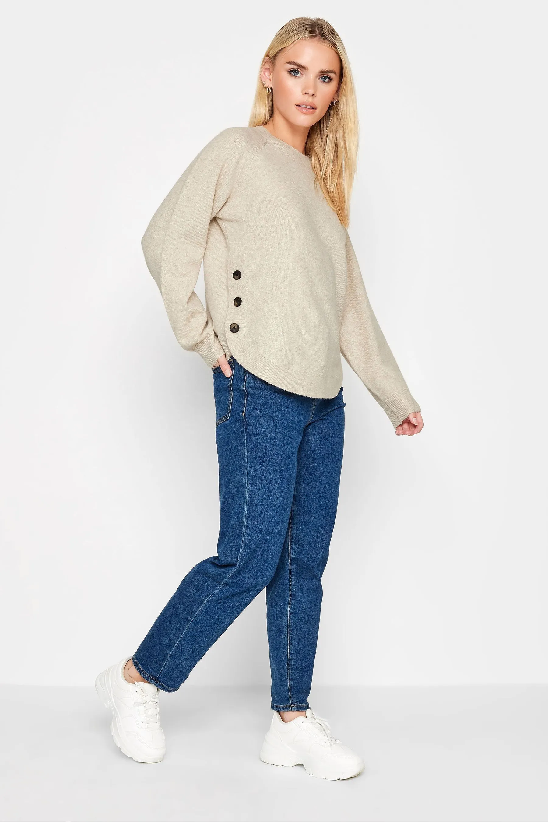 PixieGirl Petite - Maglia con bottoni sul fondo
