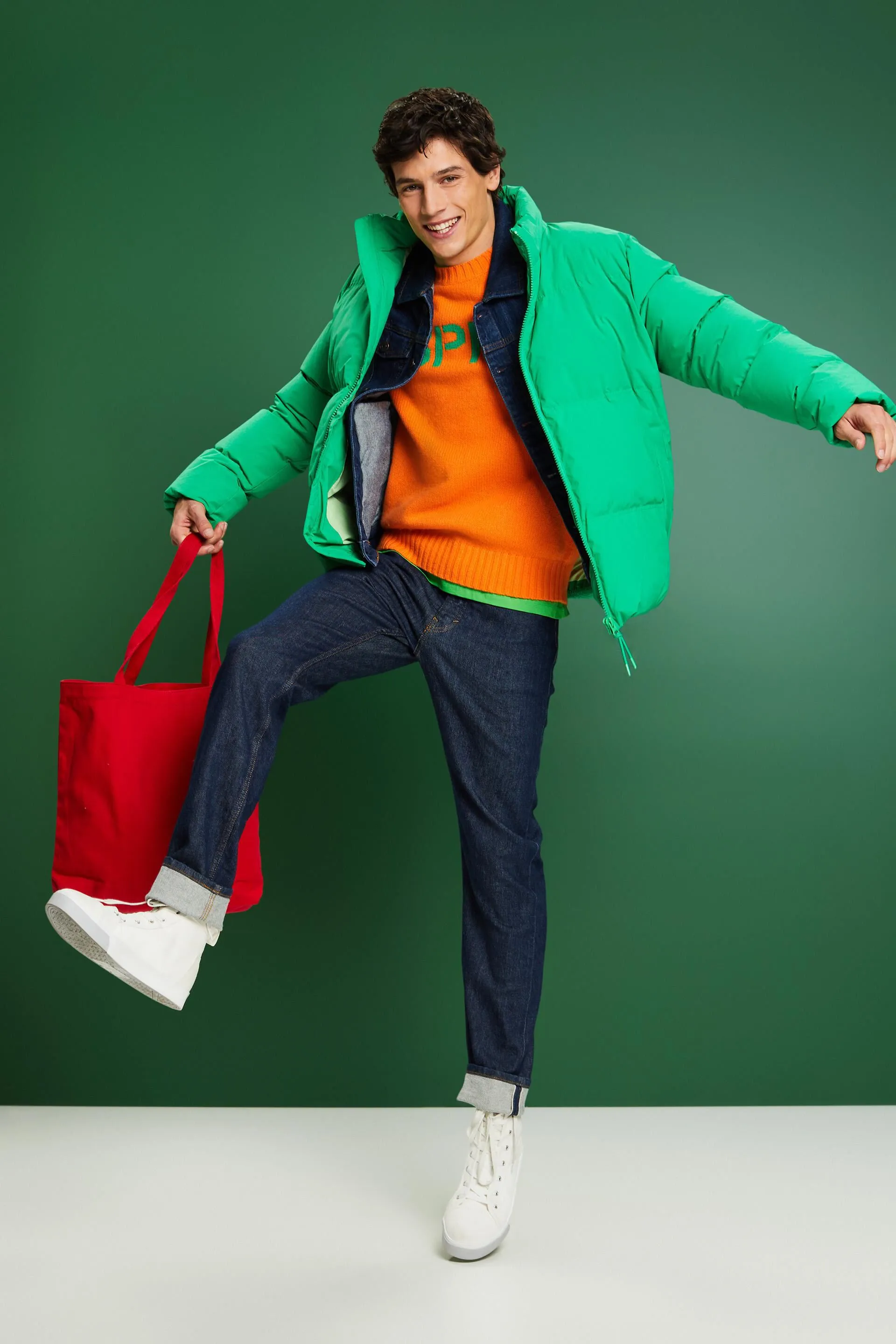 Pullover con logo in lana e cashmere