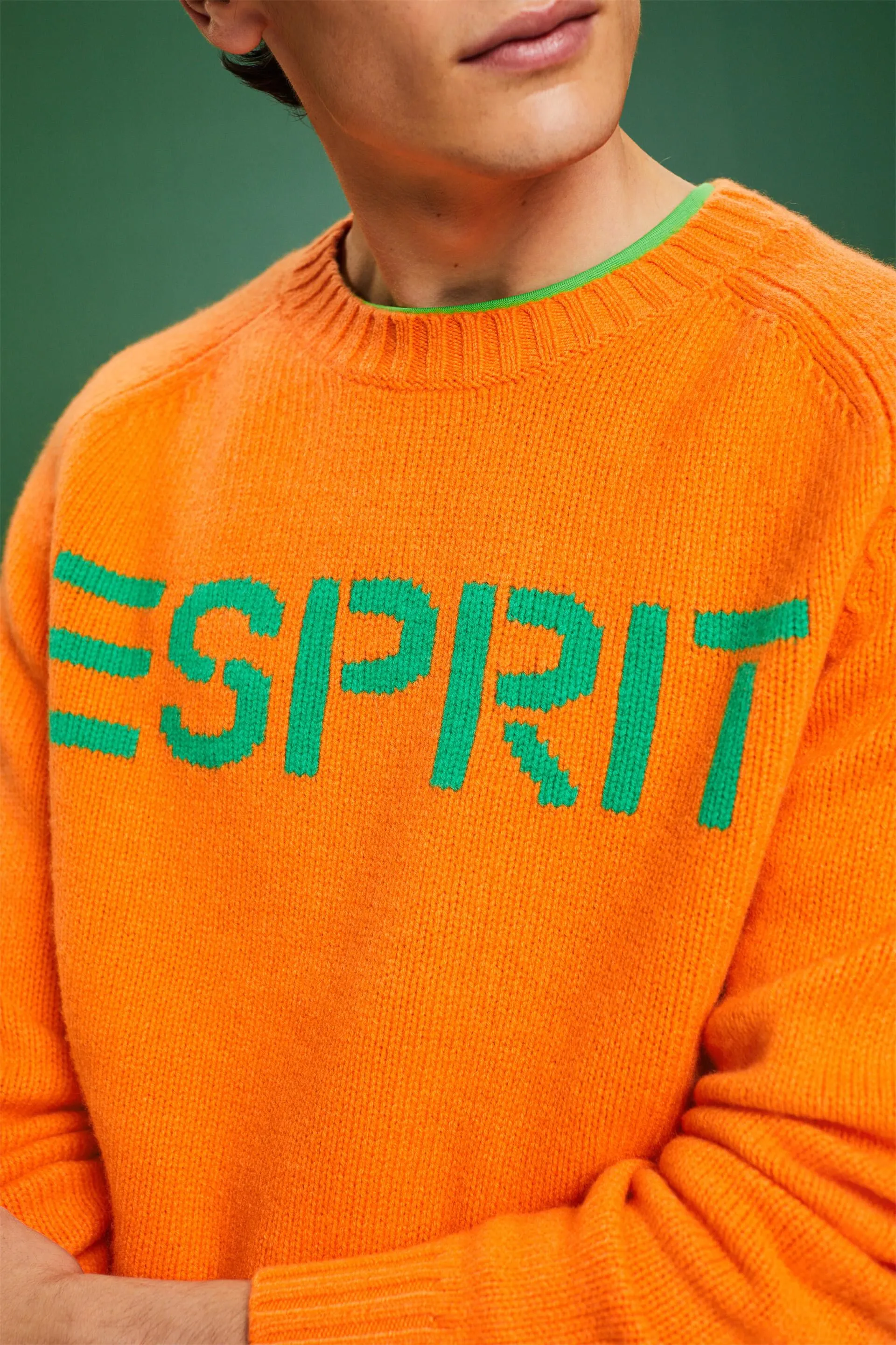 Pullover con logo in lana e cashmere