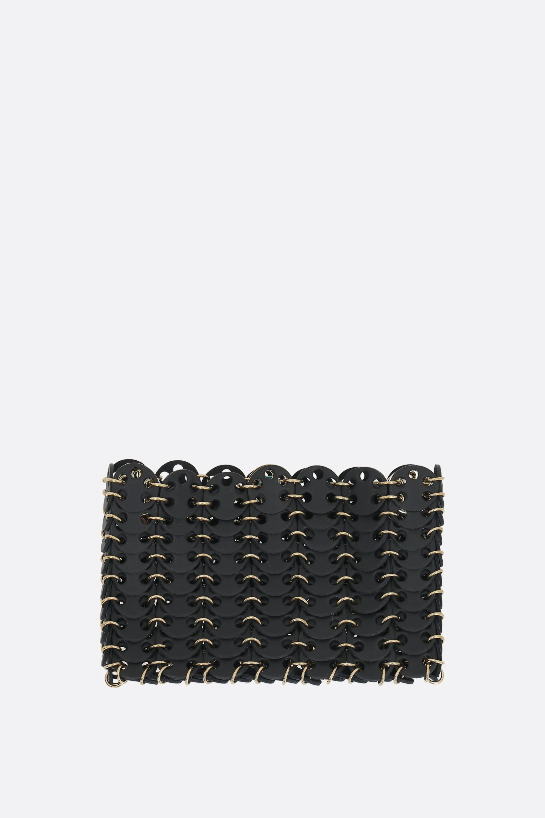  RABANNE borsa a spalla 1969 nano con dischi in pelle 