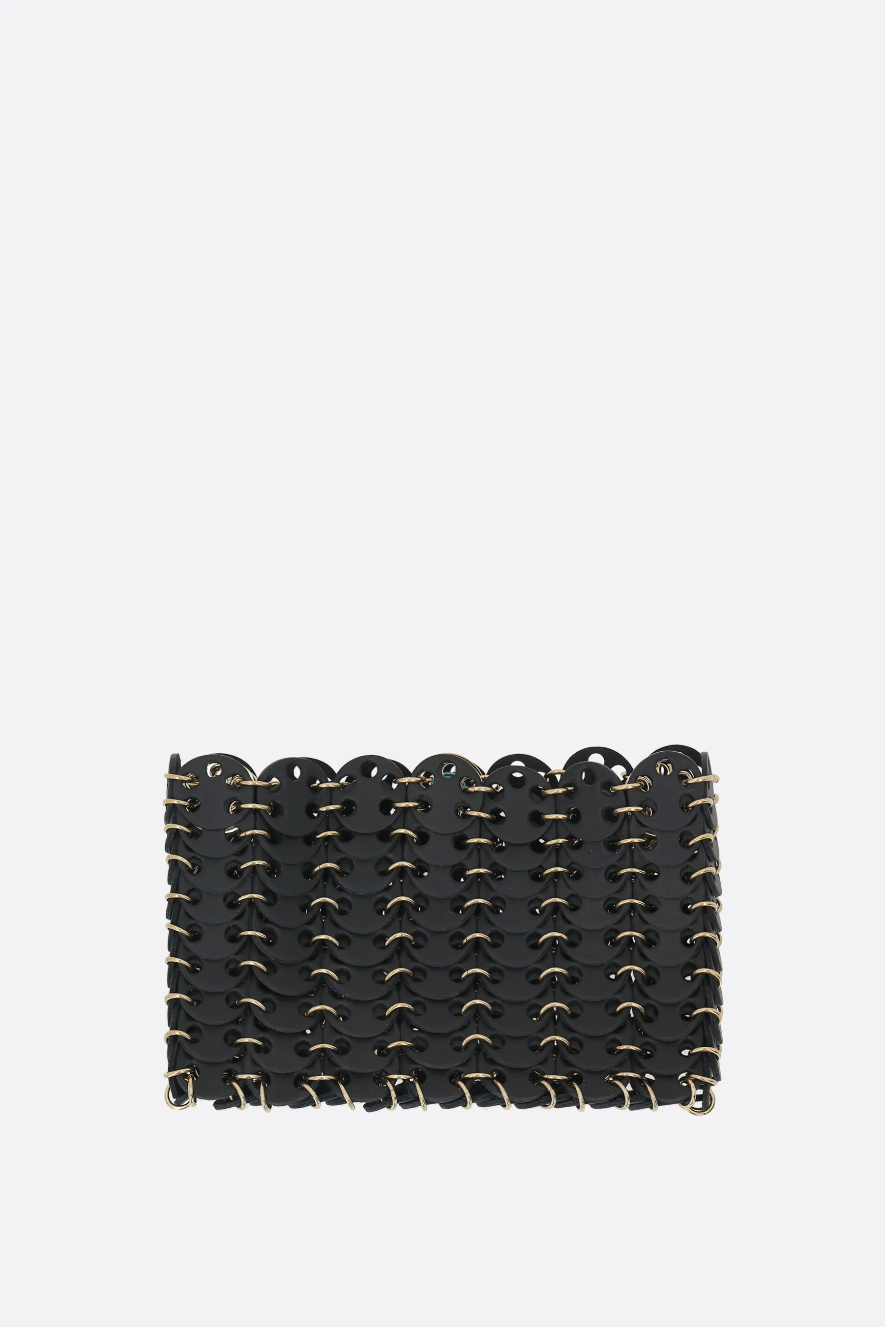  RABANNE borsa a spalla 1969 nano con dischi in pelle 