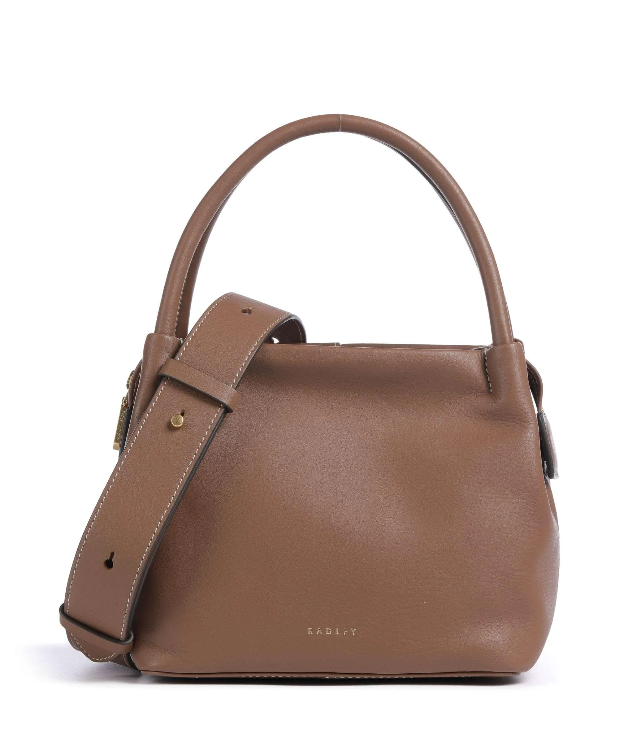  Radley London Ivydale Road Borsa a mano pelle di vacchetta grana marrone  