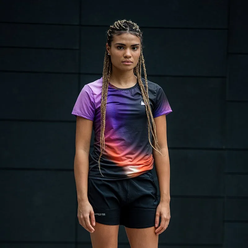 Road Gradient Purple Maglietta Donna