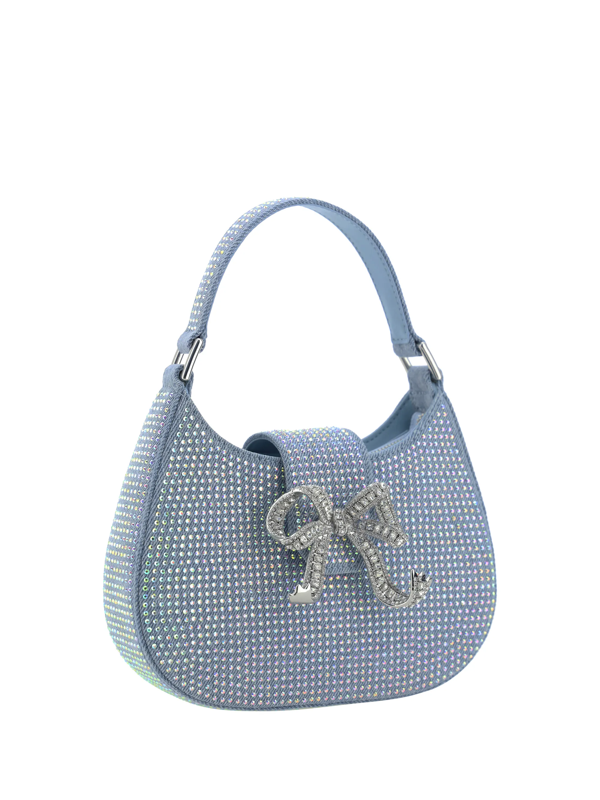     SELF-PORTRAIT      Borsa a Mano Denim Cresent 