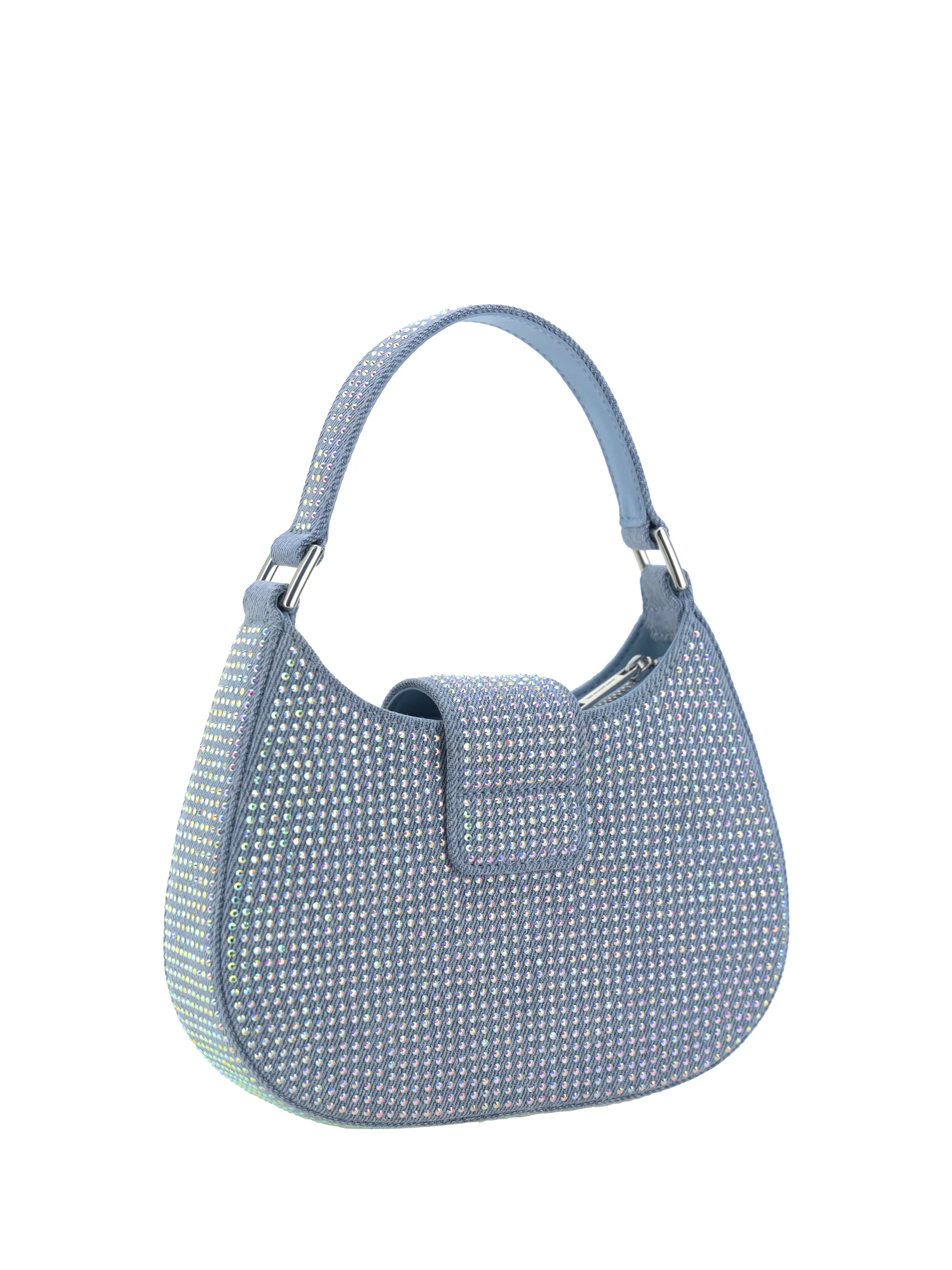     SELF-PORTRAIT      Borsa a Mano Denim Cresent 