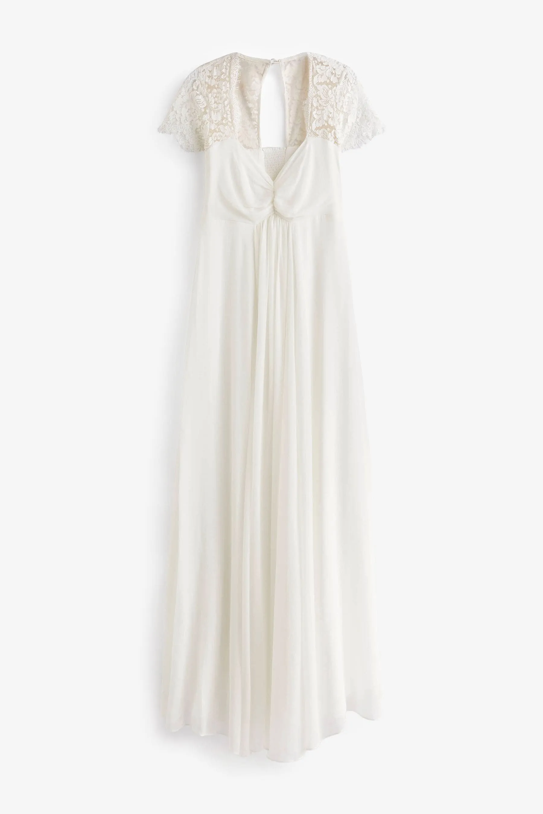 Seraphine Pizzo e Bianco in chiffon - Abito premaman