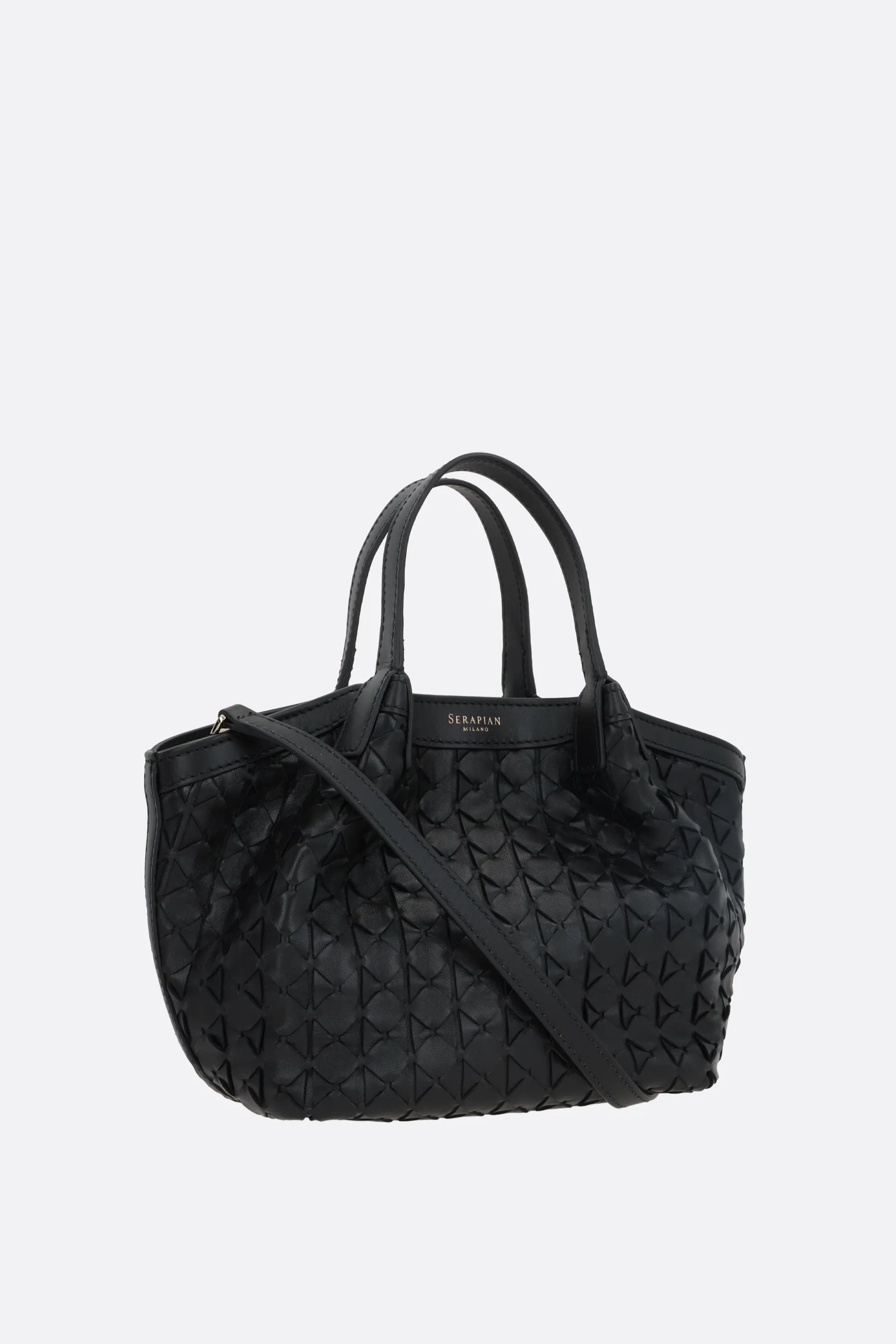  SERAPIAN borsa tote Secret mini in nappa Mosaico 