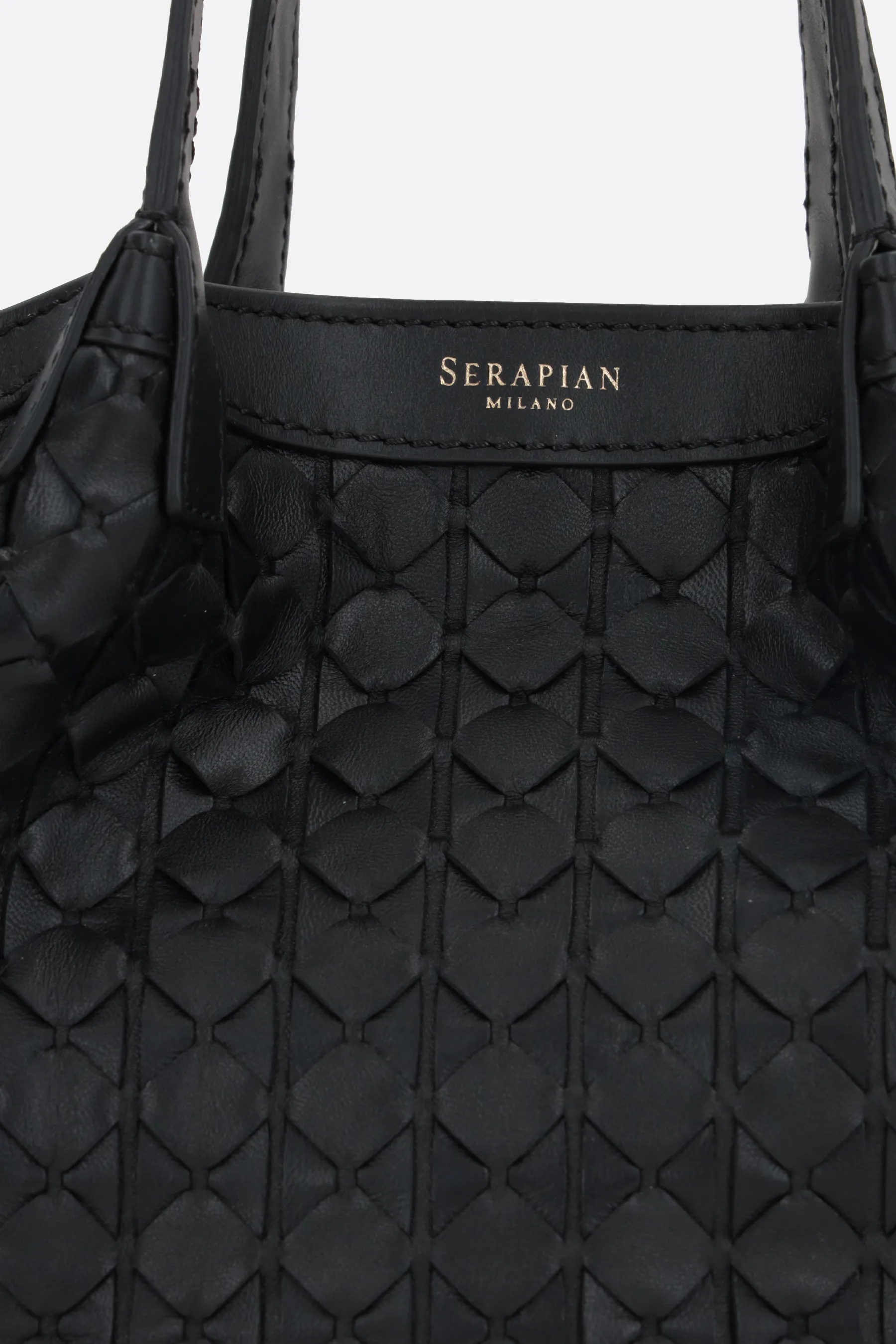  SERAPIAN borsa tote Secret mini in nappa Mosaico 