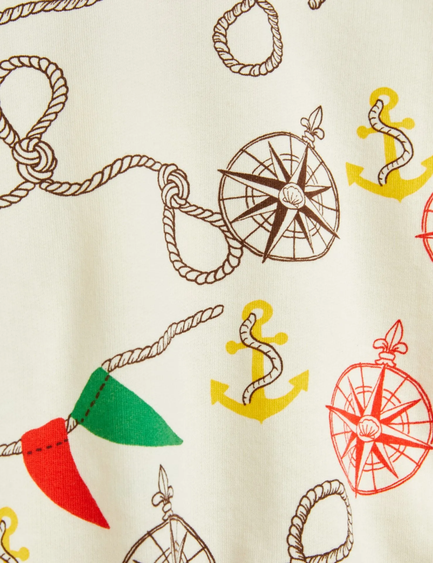 Short in felpa panna con stampa all over per neonati e bambini