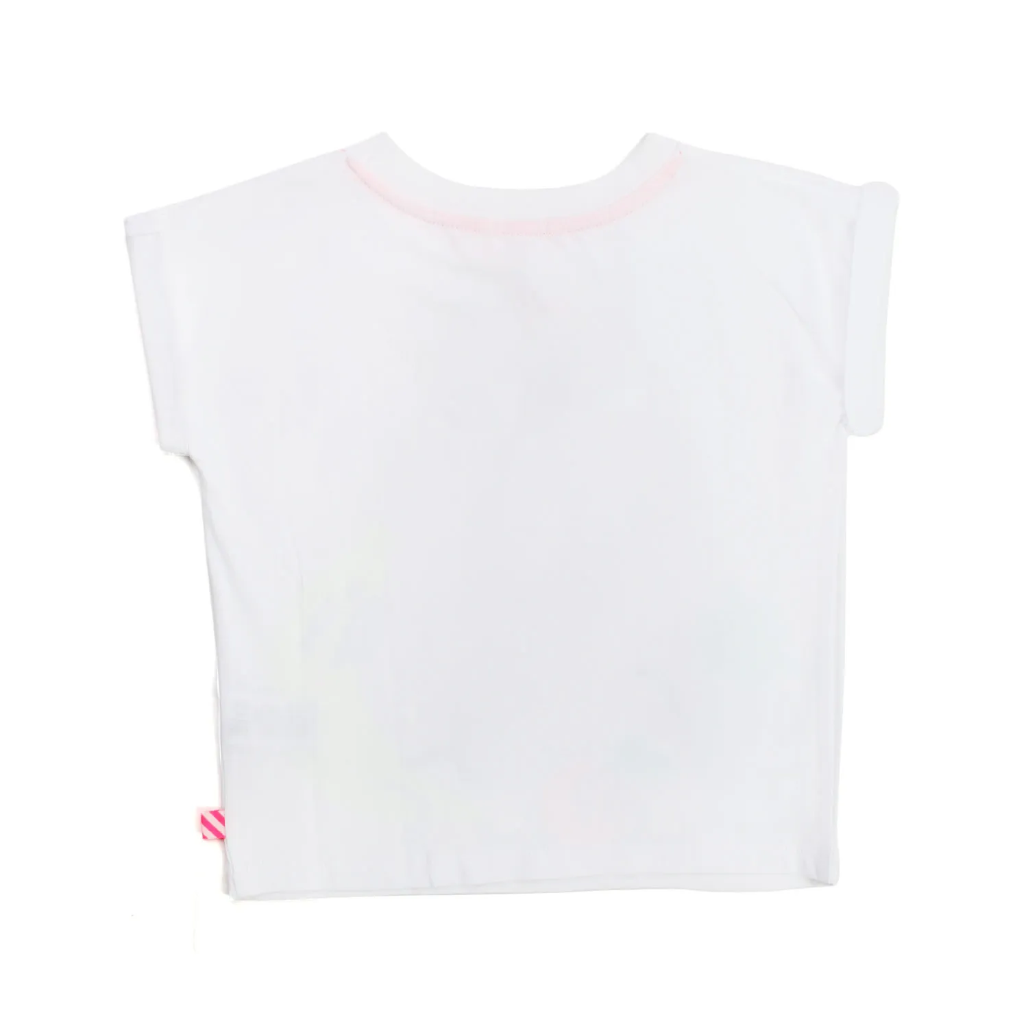 T-Shirt Bianca Con Stampe Colorate Bambina