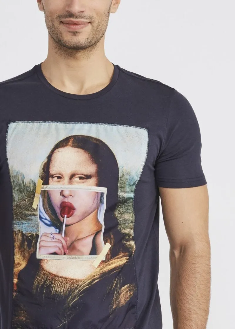 T-shirt con stampa artistica