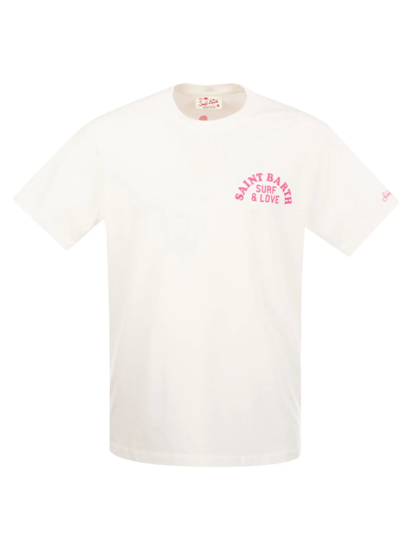 T-shirt in cotone con stampa SURFER GIRL