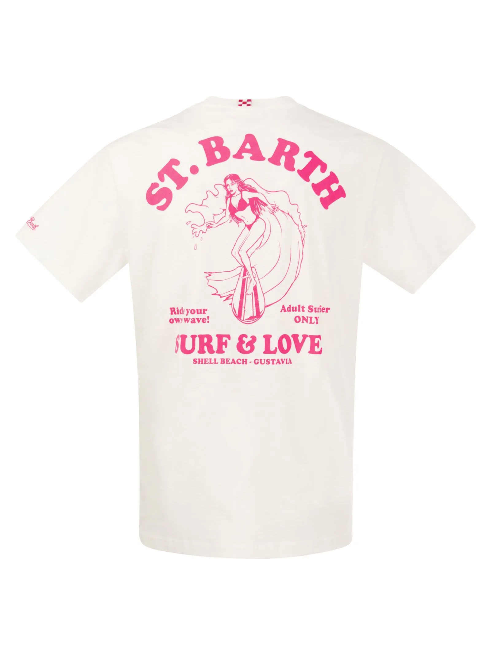 T-shirt in cotone con stampa SURFER GIRL