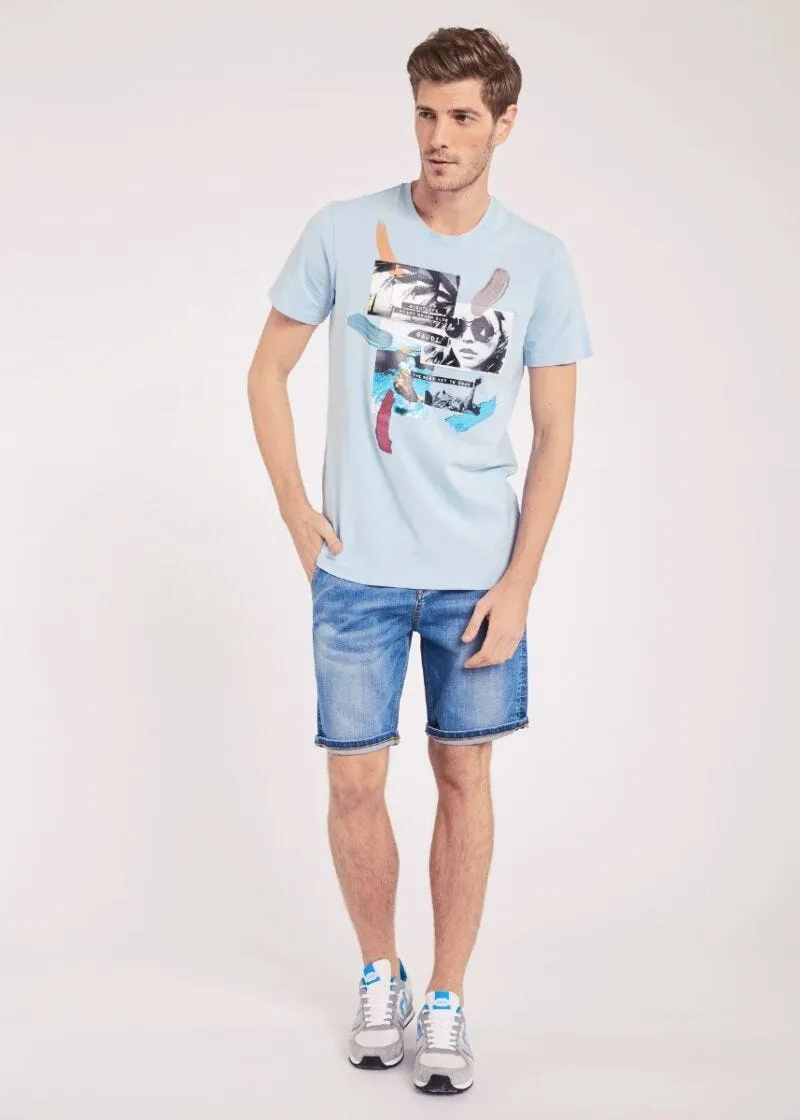 T-shirt in cotone stretch