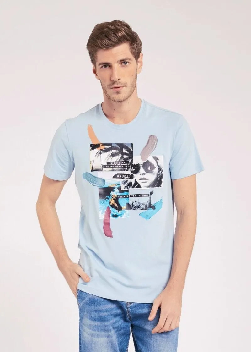 T-shirt in cotone stretch