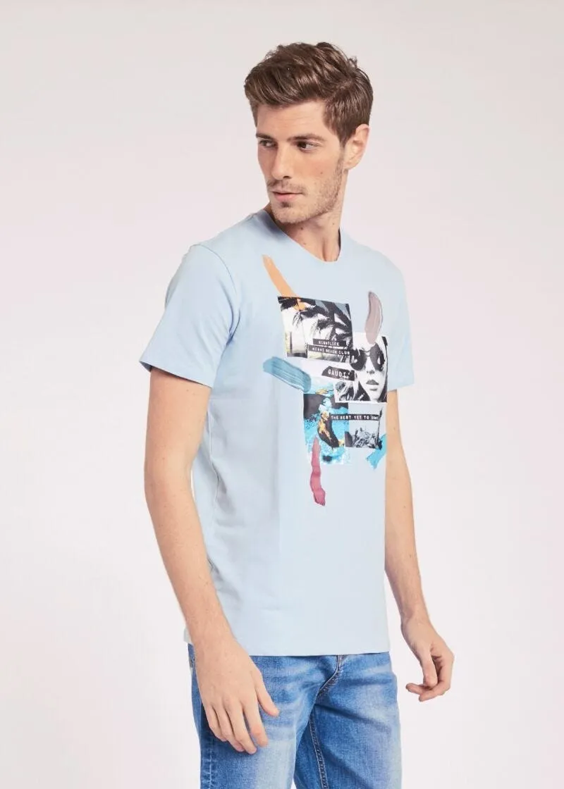 T-shirt in cotone stretch