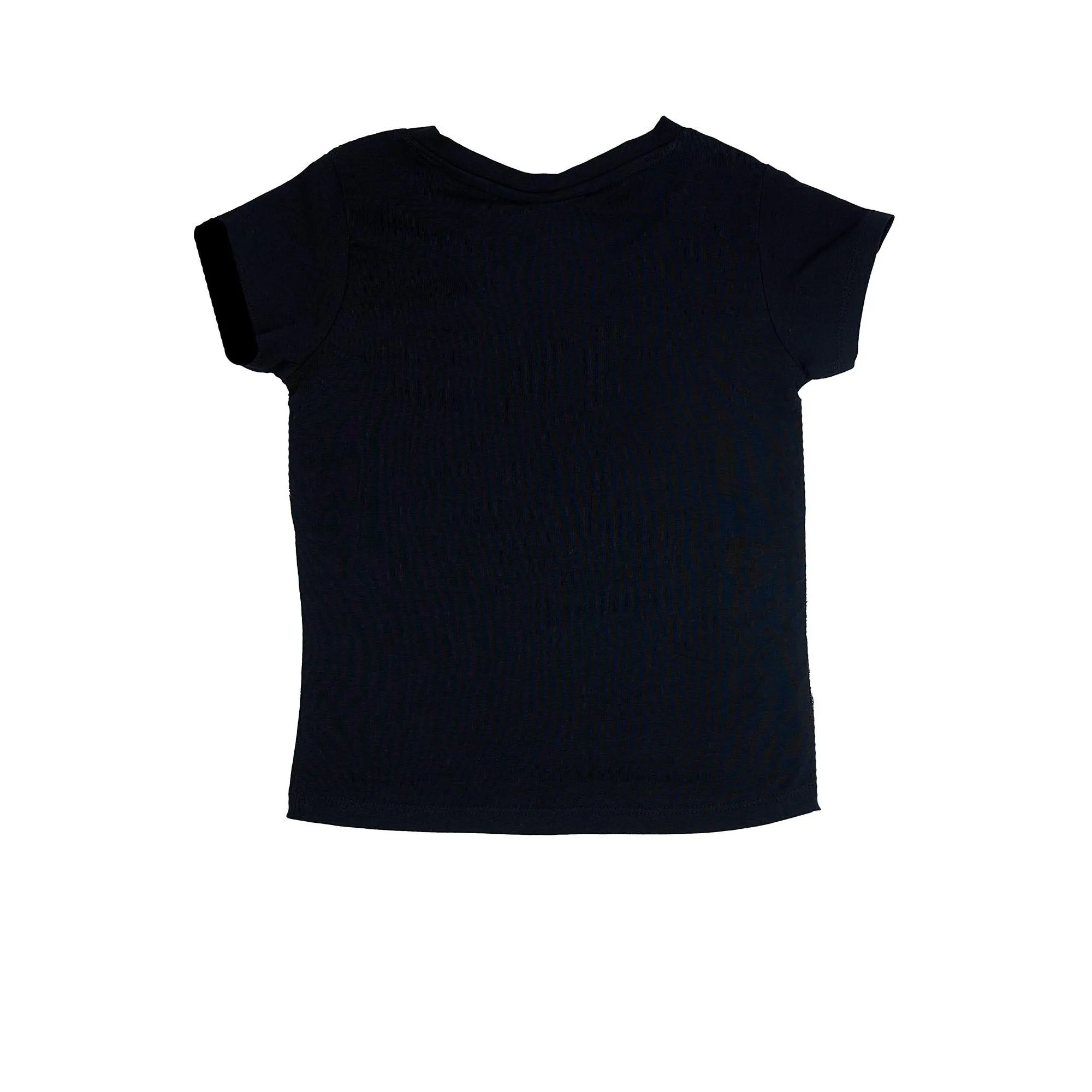 T-shirt Leone bambina con maniche corte e pizzo Pink Girl