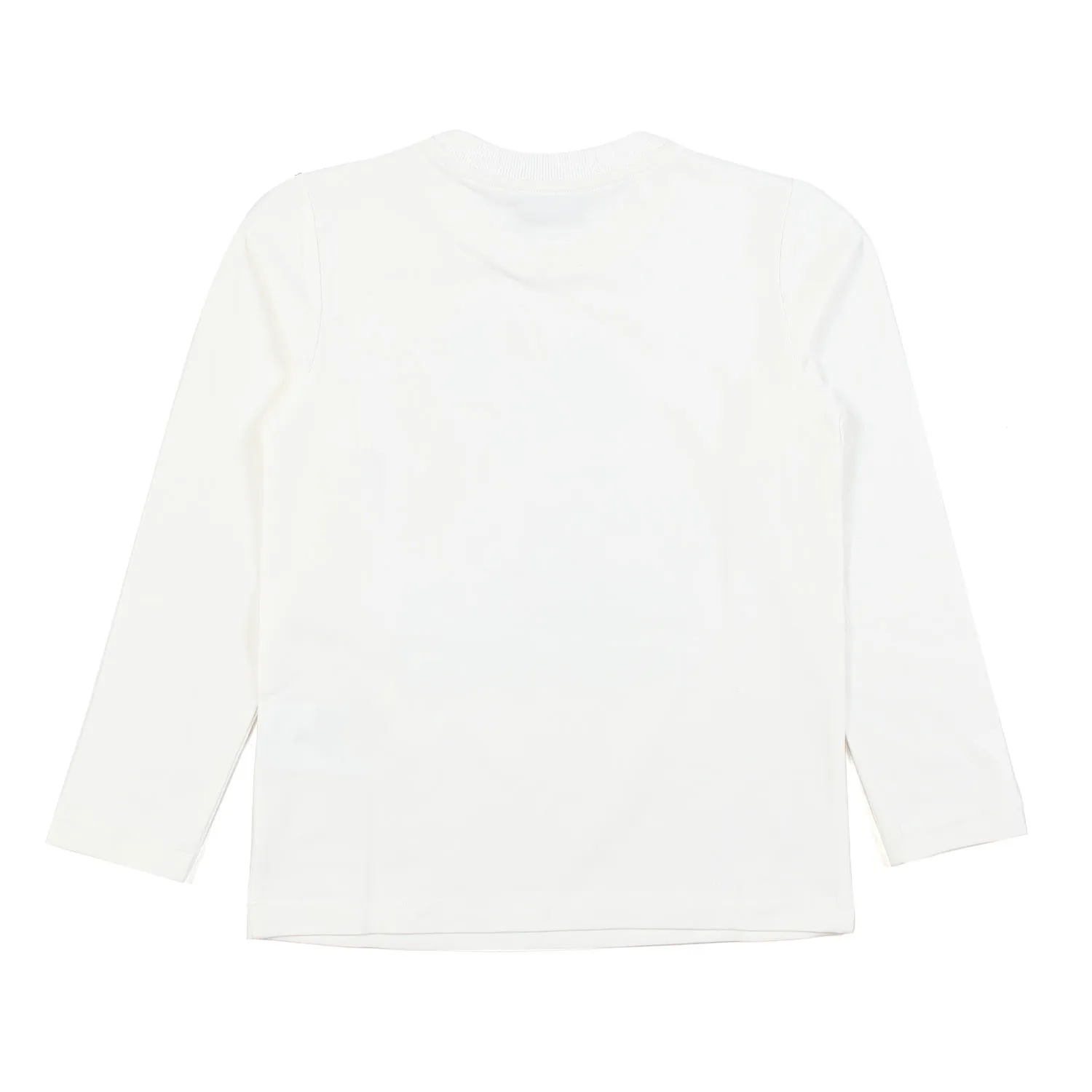 T-Shirt Manica Lunga Bianca Con Stampe Teddy Bear