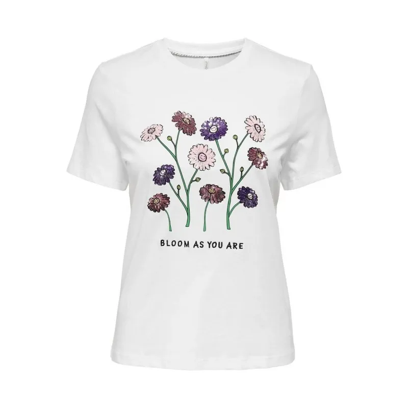 T-SHIRT ONLKITA MANICHE CORTE DA DONNA ONLY