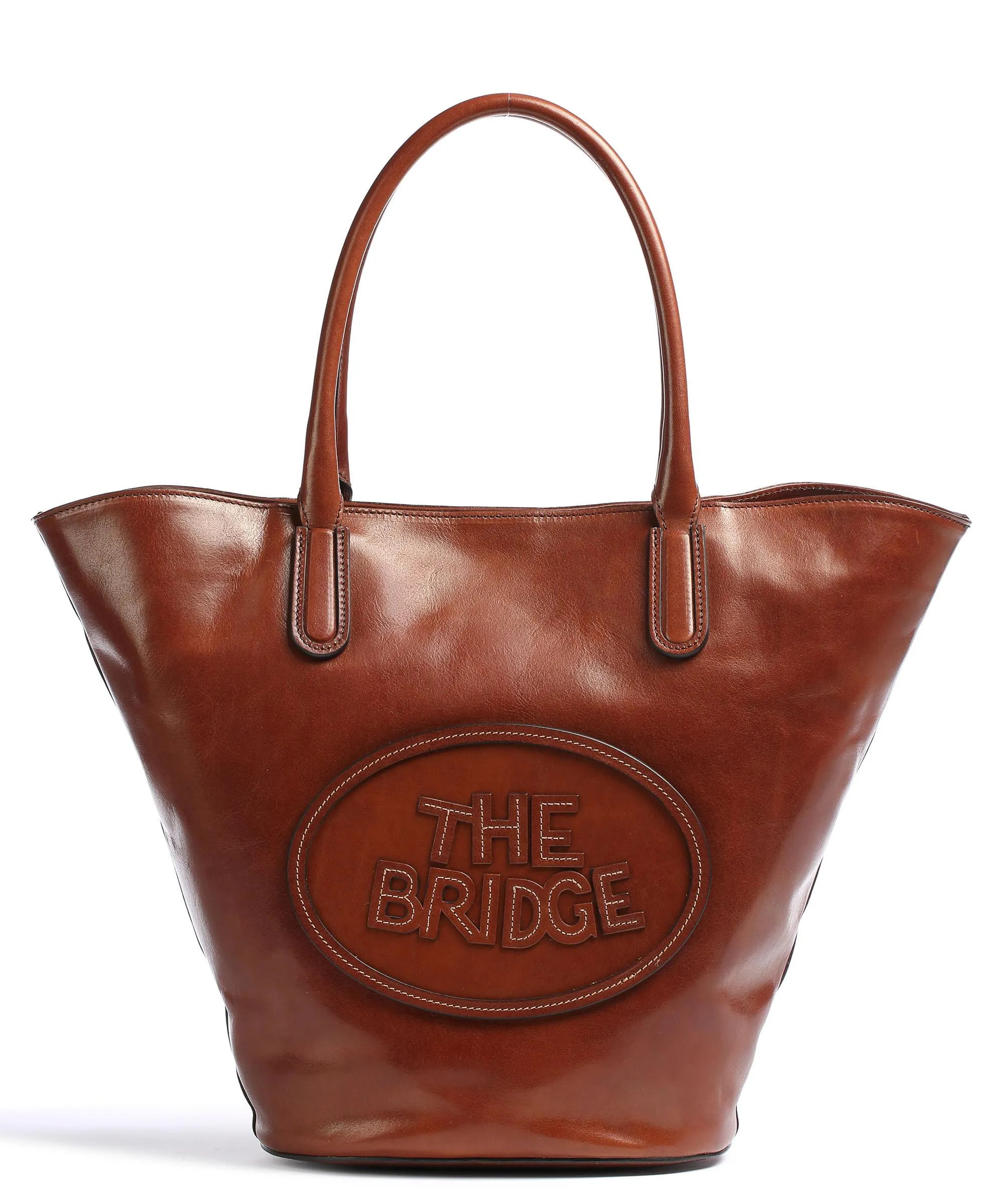  The Bridge Penelope Borsa a secchiello pelle bovina marrone  