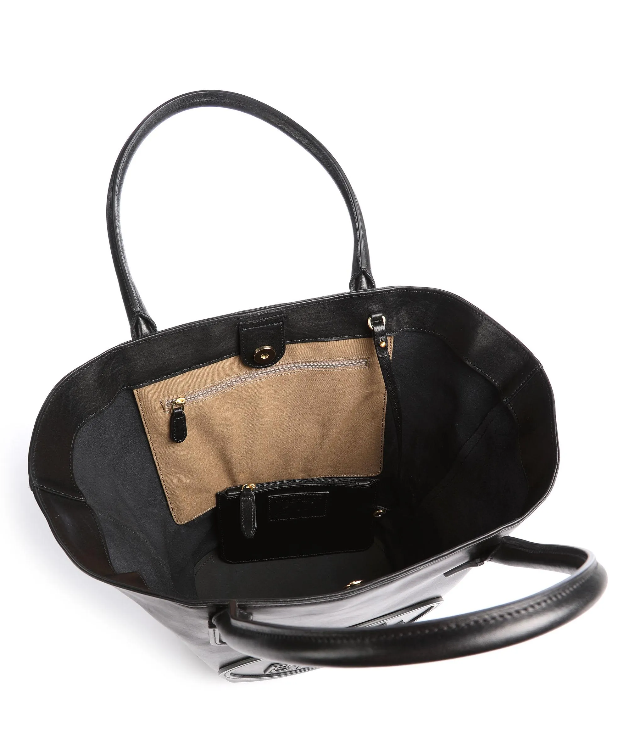  The Bridge Penelope Borsa a secchiello pelle bovina nero  