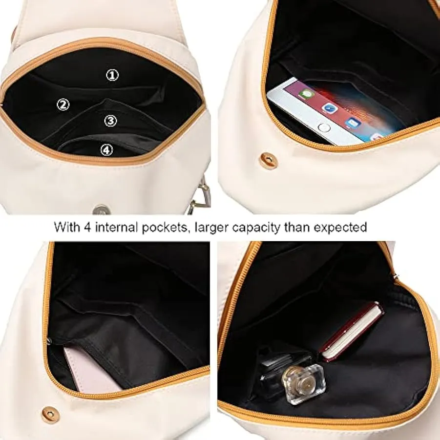 Zaino da donna in nylon, piccola borsa a tracolla con chiusura lampo, zaini casual da giorno, ciclismo, escursionismo, viaggi 19