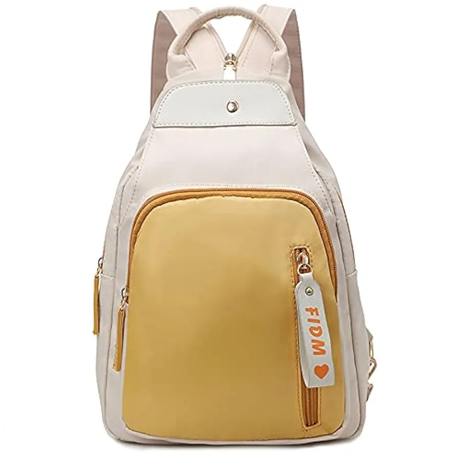 Zaino da donna in nylon, piccola borsa a tracolla con chiusura lampo, zaini casual da giorno, ciclismo, escursionismo, viaggi 19