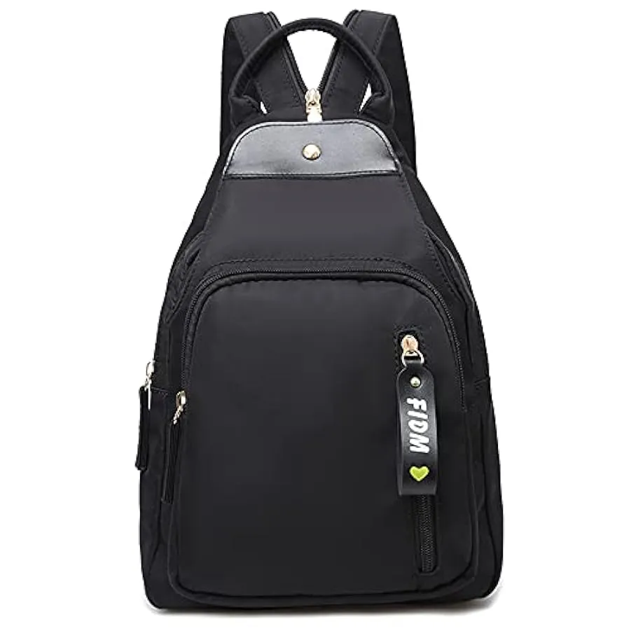 Zaino da donna in nylon, piccola borsa a tracolla con chiusura lampo, zaini casual da giorno, ciclismo, escursionismo, viaggi 19